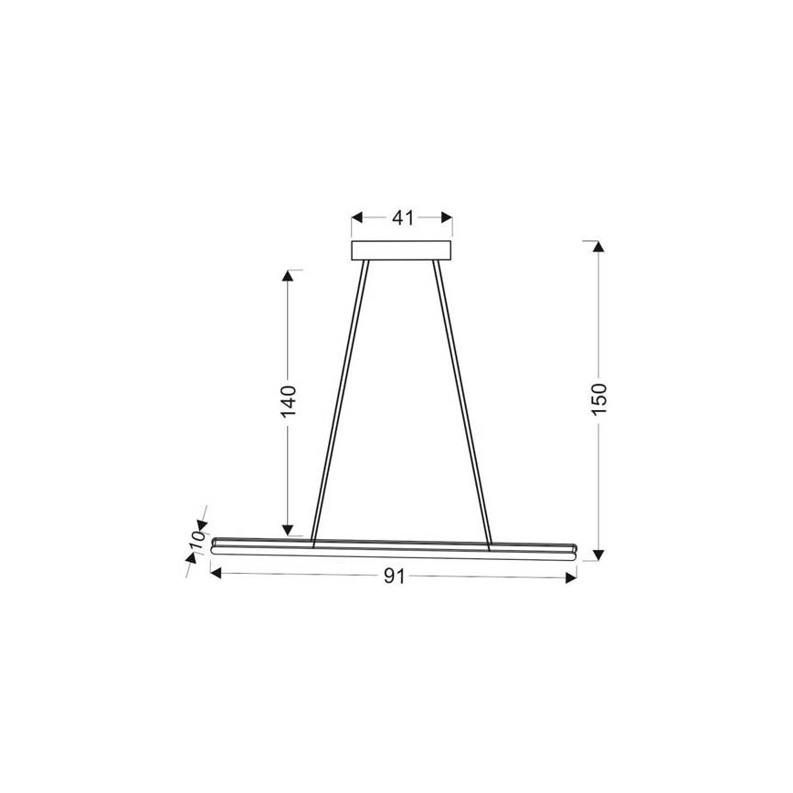LED Luster na lanku COCONUT LED/28W/230V