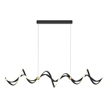 LED Luster na lanku COLIA LED/55W/230V čierna/zlatá