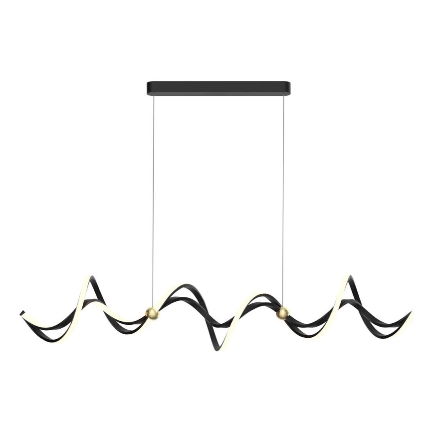 LED Luster na lanku COLIA LED/55W/230V čierna/zlatá
