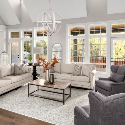 LED luster na lanku COPERNICUS LED/260W/230V biela