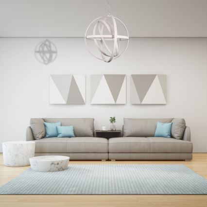 LED luster na lanku COPERNICUS LED/260W/230V biela