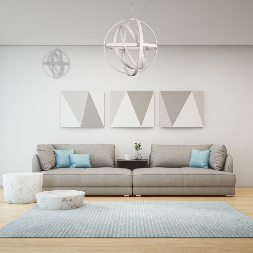 LED luster na lanku COPERNICUS LED/260W/230V biela