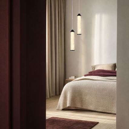 LED luster na lanku CORTE LED/10W/230V čierny