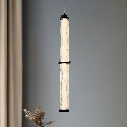 LED luster na lanku CORTE LED/18W/230V čierny