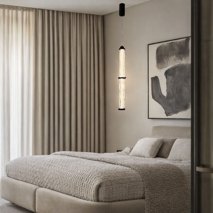 LED luster na lanku CORTE LED/18W/230V čierny