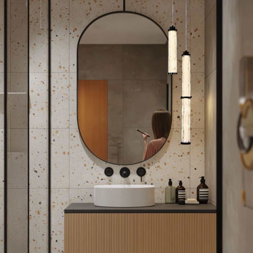 LED luster na lanku CORTE LED/18W/230V čierny