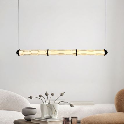 LED luster na lanku CORTE LED/25W/230V čierny