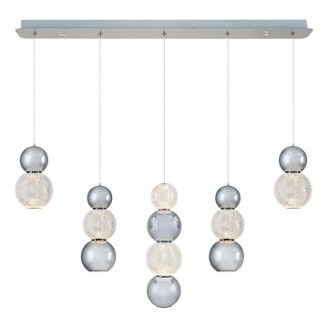 LED Luster na lanku CREMONA LED/27W/230V 3000K matný chróm