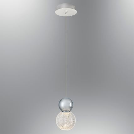 LED luster na lanku CREMONA LED/5W/230V 3000K matný chróm