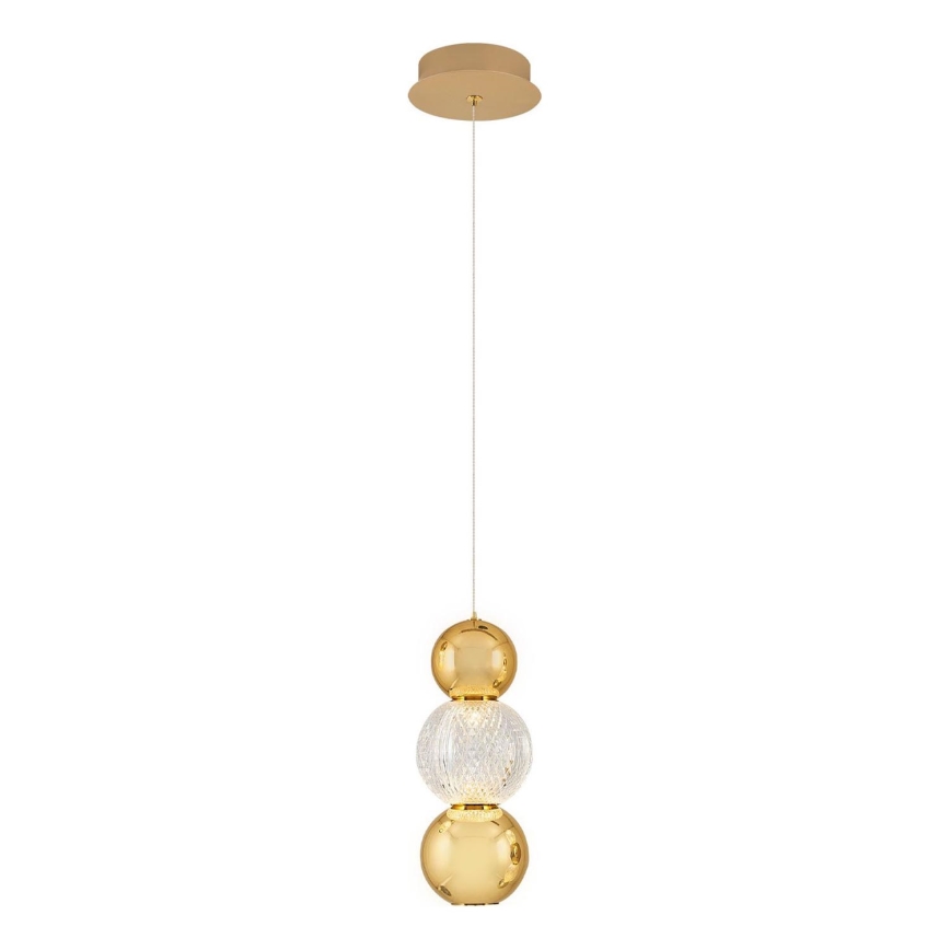 LED luster na lanku CREMONA LED/5W/230V 3000K zlatý