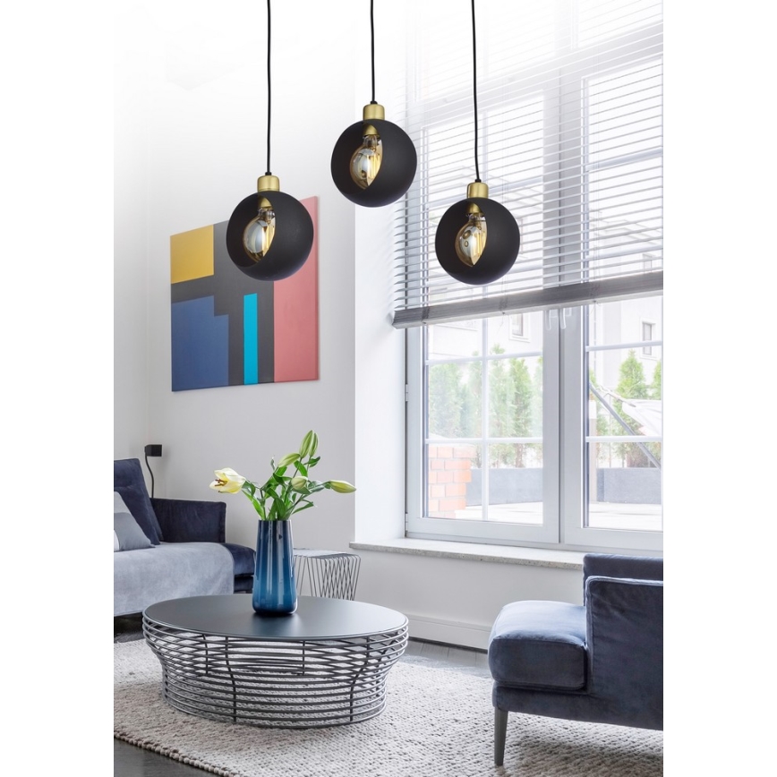 LED luster na lanku CUBUS 3xE27/60W/230V