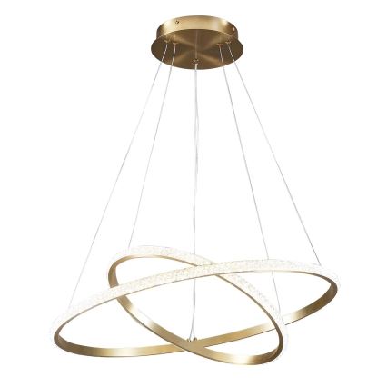 LED luster na lanku DIANA LED/44W/230V 4000K priemer 59 cm zlatý