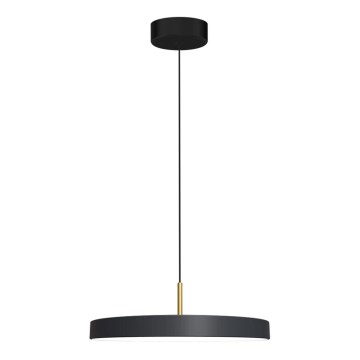 LED Luster na lanku DISC LED/38W/230V pr. 45 cm čierna