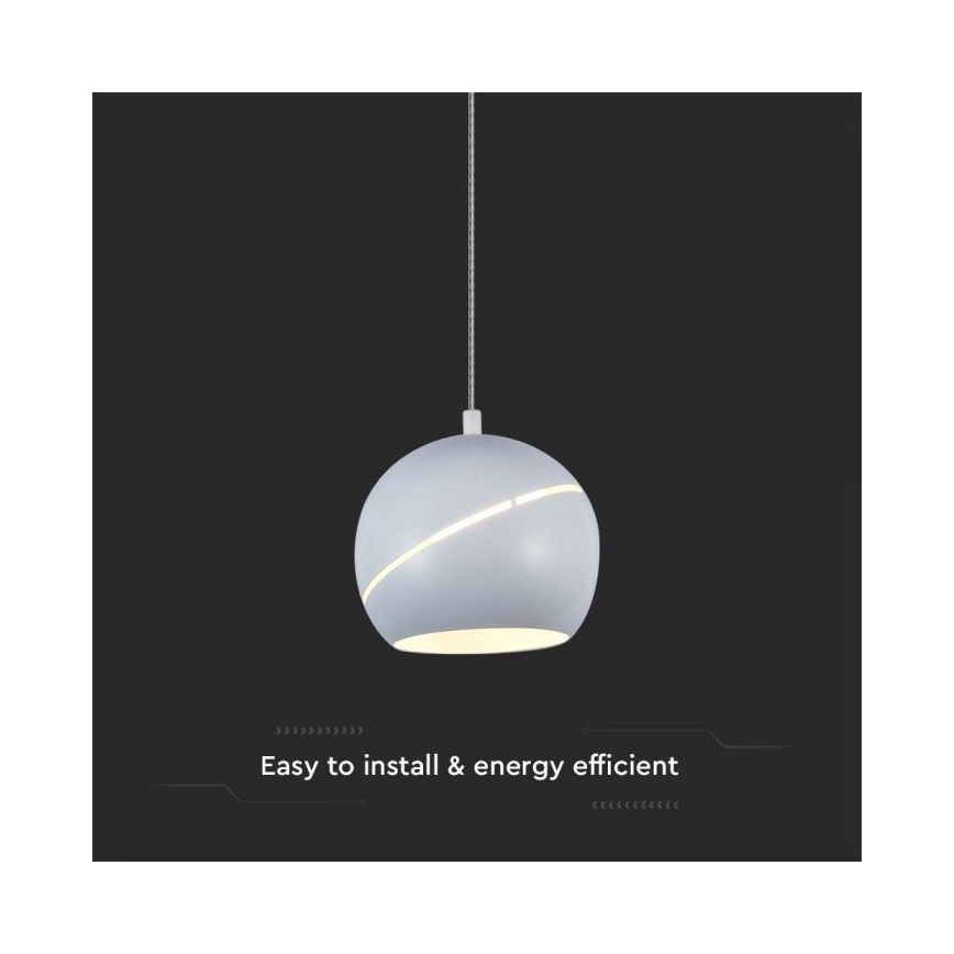 LED Luster na lanku dotykový LED/8,5W/230V 3000K biela