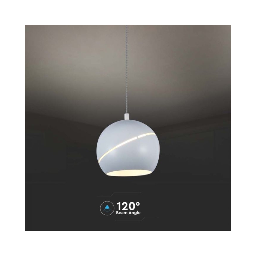 LED Luster na lanku dotykový LED/8,5W/230V 3000K biela