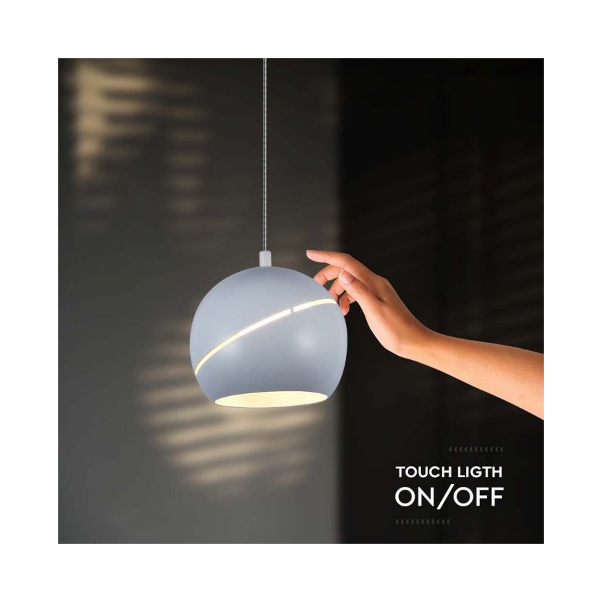 LED Luster na lanku dotykový LED/8,5W/230V 3000K biela