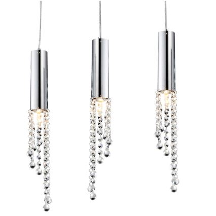 LED Luster na lanku DUERO 3xLED/3W/230V