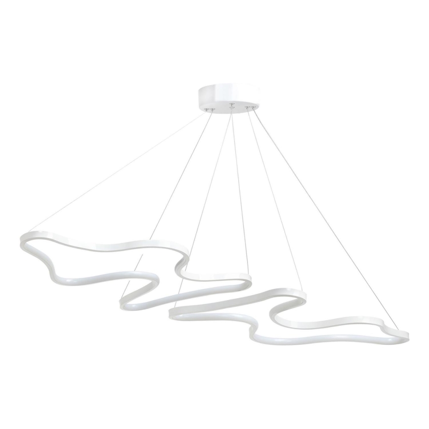 LED Luster na lanku DUPLE ARTISAN LED/80W/230V 6500K biela