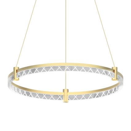 LED Luster na lanku ELEGANCE LED/36W/230V pr. 60 cm zlatá