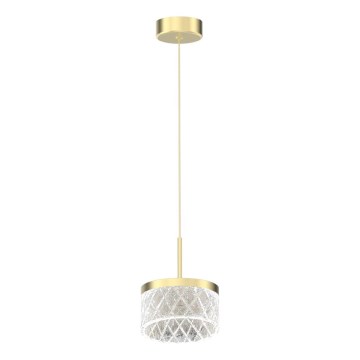 LED Luster na lanku ELEGANCE LED/9W/230V pr. 15 cm zlatá