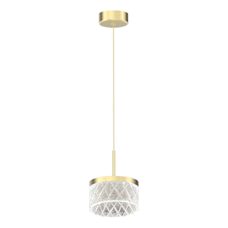 LED Luster na lanku ELEGANCE LED/9W/230V pr. 15 cm zlatá