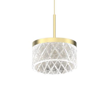 LED Luster na lanku ELEGANCE LED/9W/230V pr. 15 cm zlatá