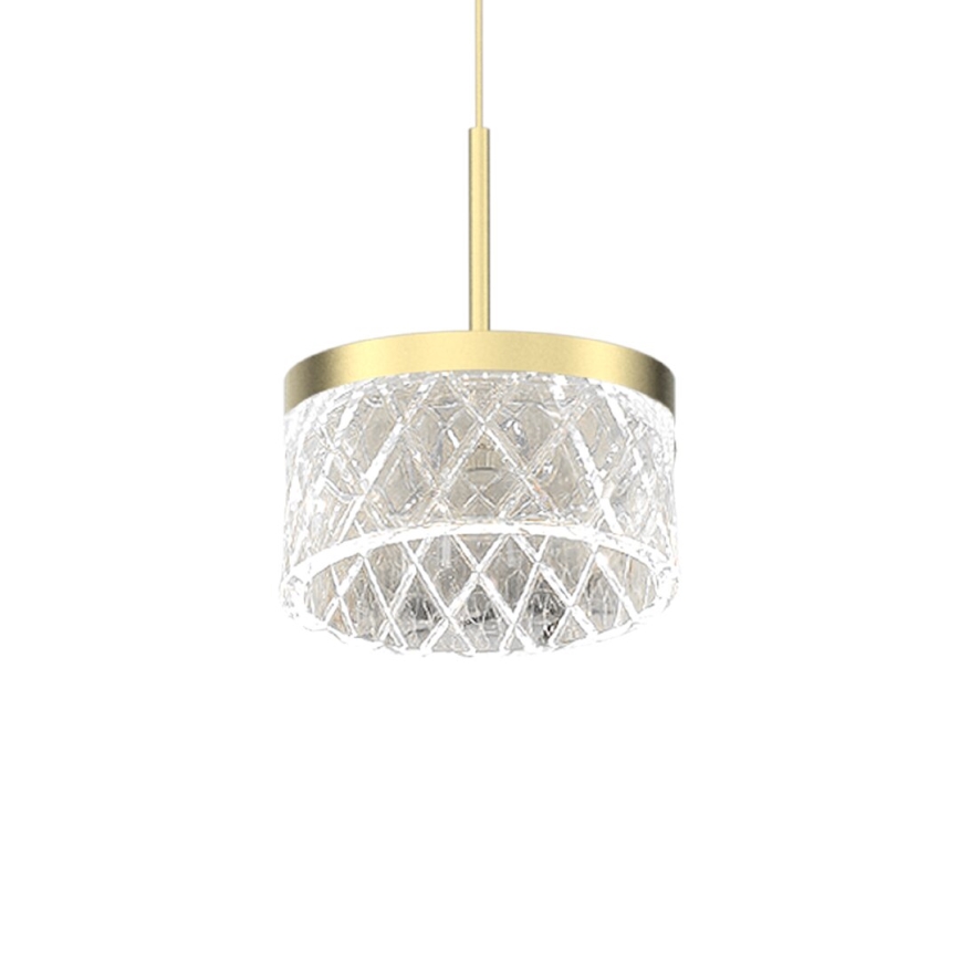 LED Luster na lanku ELEGANCE LED/9W/230V pr. 15 cm zlatá