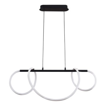 LED Luster na lanku EMMA LED/38W/230V čierna