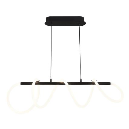 LED Luster na lanku EMMA LED/38W/230V čierna