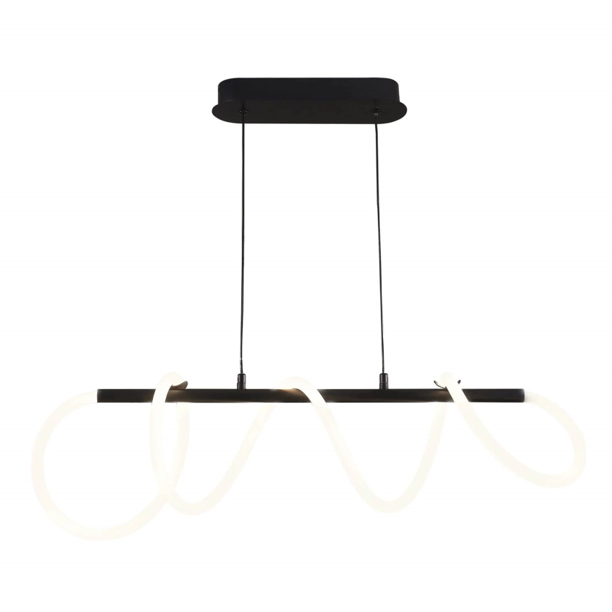 LED Luster na lanku EMMA LED/38W/230V čierna
