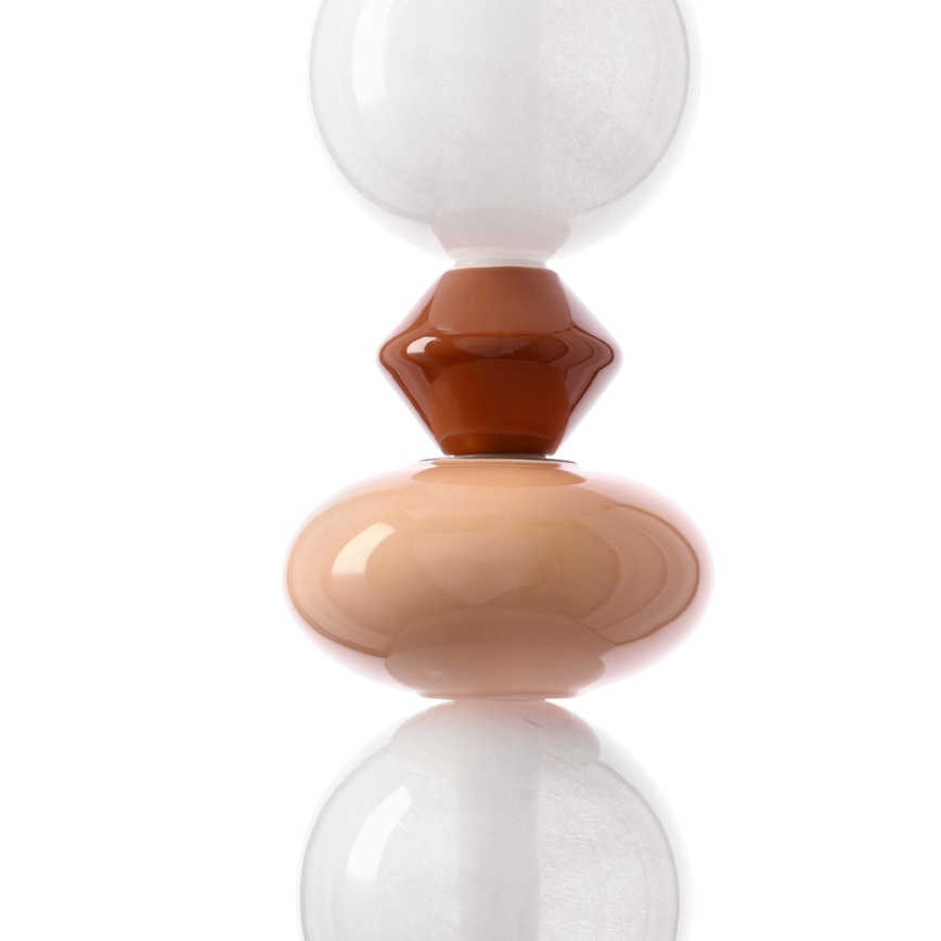 LED luster na lanku FLORES LED/20W/230V zlatý/oranžový/hnedý