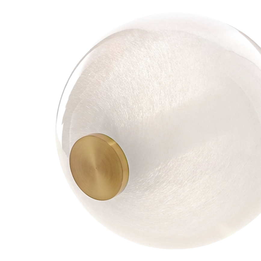 LED luster na lanku FLORES LED/20W/230V zlatý/oranžový/hnedý