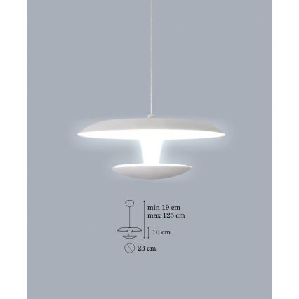 LED Luster na lanku FLY LED 1xLED/15W/230V