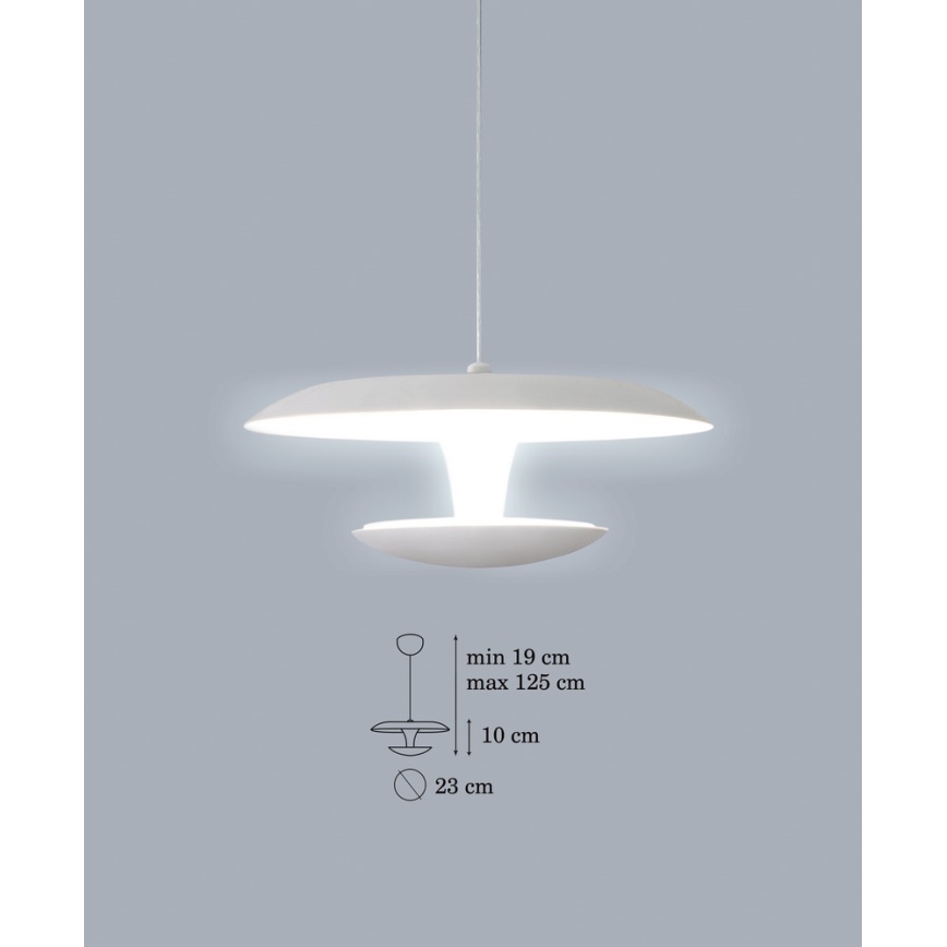LED Luster na lanku FLY LED 1xLED/15W/230V