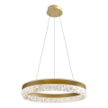 LED luster na lanku FROZI LED/32W/230V pr. 50 cm zlatý