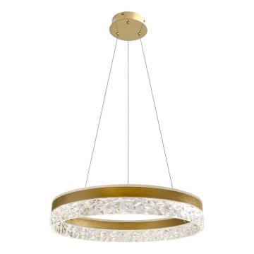 LED luster na lanku FROZI LED/32W/230V pr. 50 cm zlatý