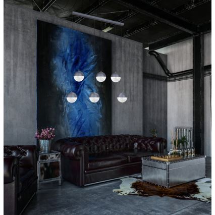 LED Luster na lanku FURNI 6xLED/5W/230V