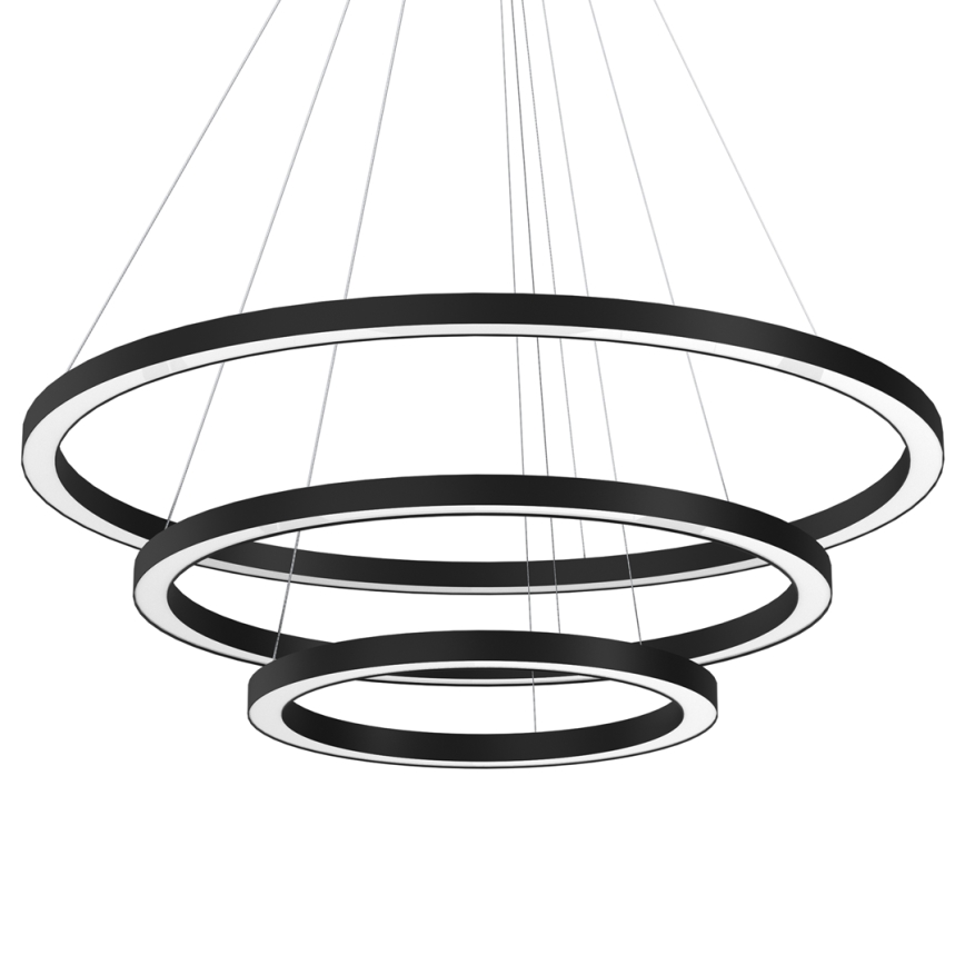 LED Luster na lanku GALAXIA LED/85W/230V čierna