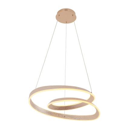 LED luster na lanku GLOW LED/75W/230V 4000K pr. 60 cm zlatý