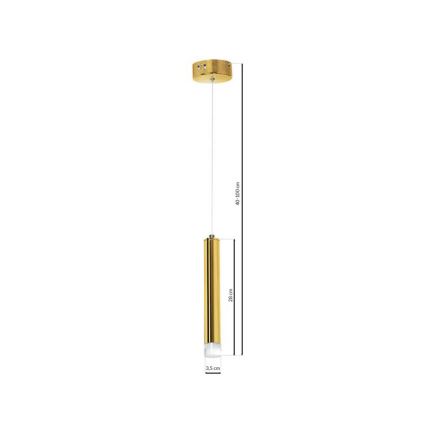LED luster na lanku GOLDIE LED/5W/230V zlatý