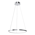 LED Luster na lanku HOOP LED/27W/230V pr. 50 cm 4000K lesklý chróm