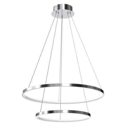 LED Luster na lanku HOOP LED/51W/230V pr. 60 cm 4000K lesklý chróm