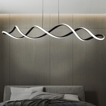 LED Luster na lanku INFINITO LED/43W/230V čierna