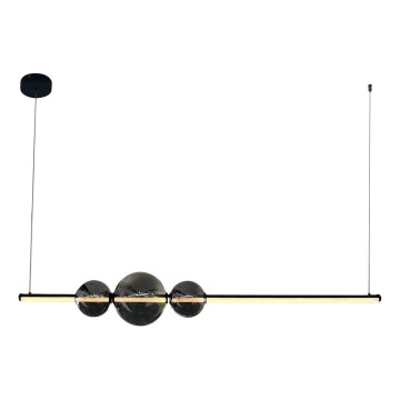 LED Luster na lanku KUGEL LED/30W/230V čierna