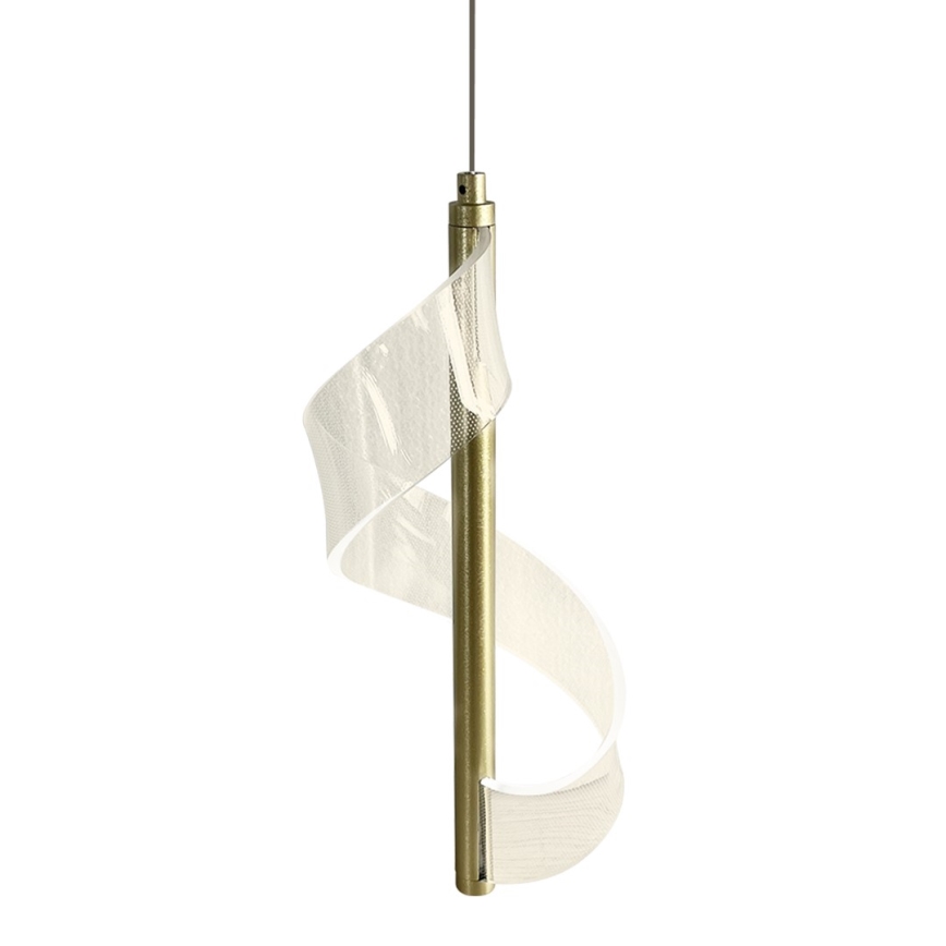 LED Luster na lanku LARGO LED/10W/230V zlatá