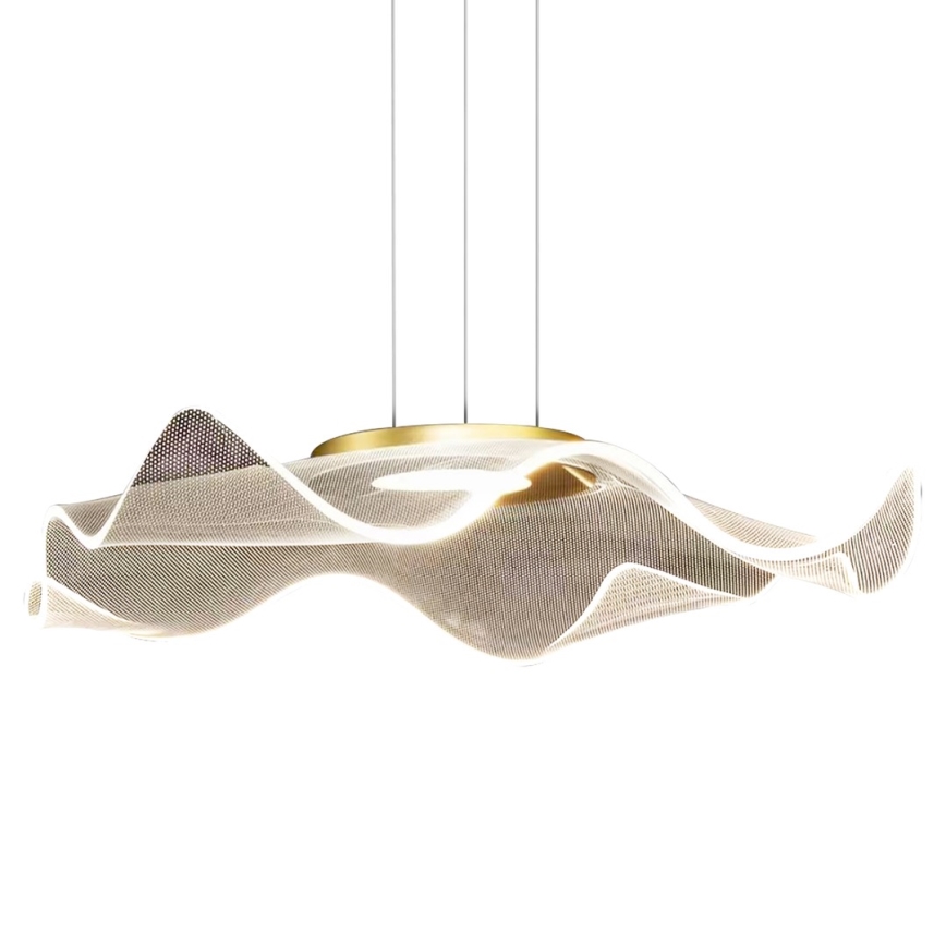 LED Luster na lanku LARGO LED/16W/230V zlatá