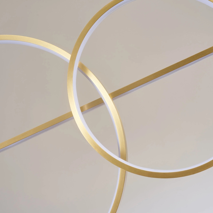 LED luster na lanku LAURA LED/42W/230V zlatý