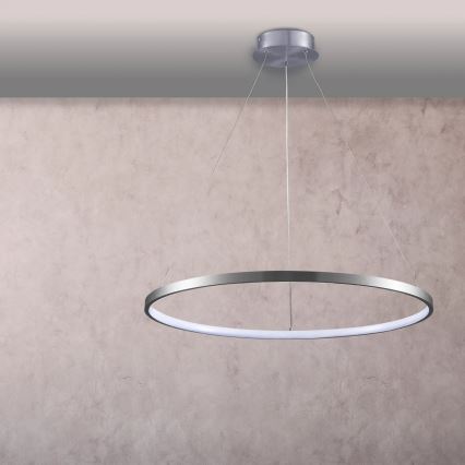 LED Luster na lanku LEA LED/20W/230V 4000K pr. 50 cm matný chróm