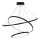 LED Luster na lanku LEA LED/60W/230V 4000K pr. 80 cm čierna