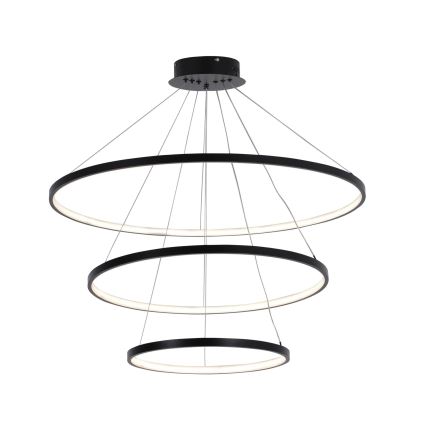 LED Luster na lanku LEA LED/60W/230V 4000K pr. 80 cm čierna